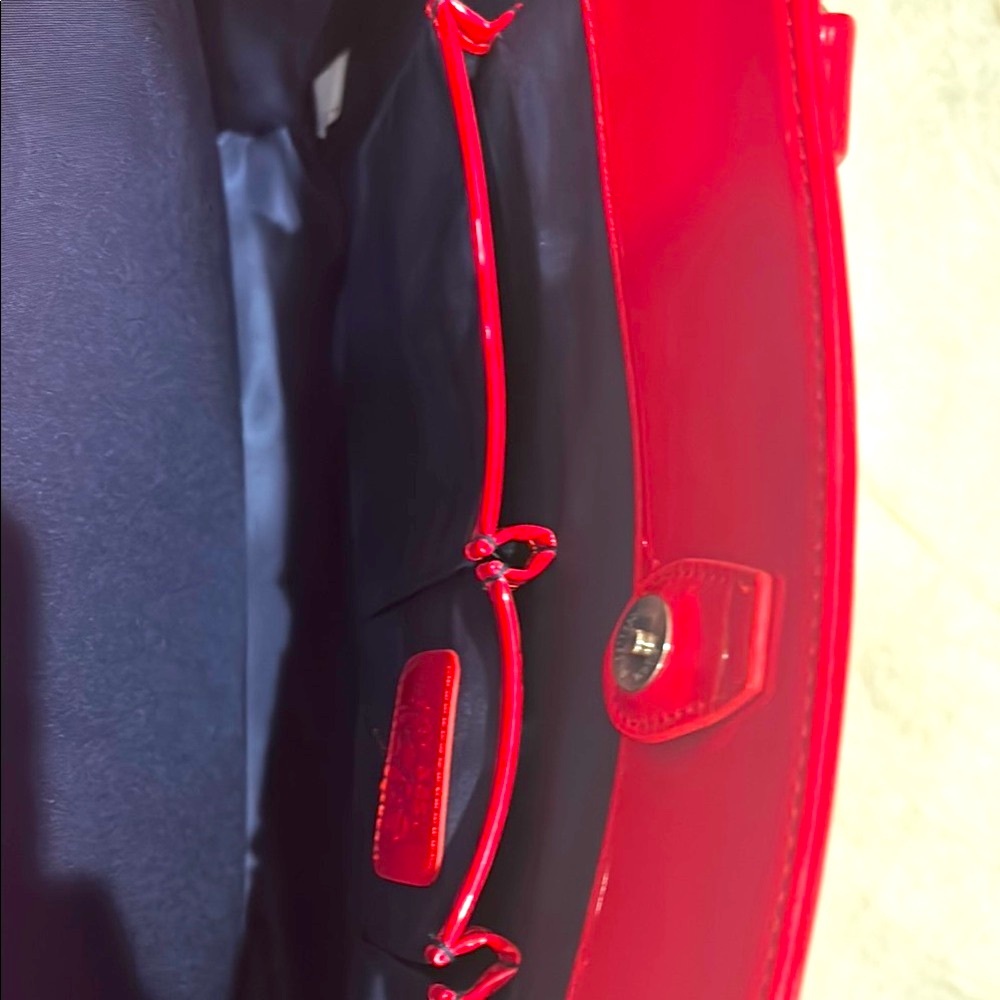 My Best Friend is a Bag | Lindsay 17” Red Vegan Laptop Tote Bag.NWT - Picture 5 of 11